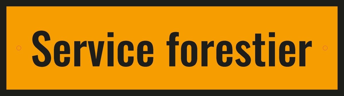 Forstdienst Alu Tafel - Wicki Forst AG