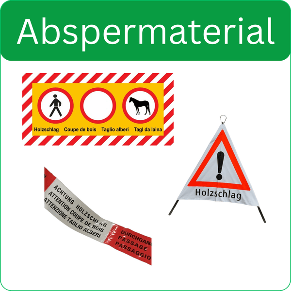 Absperrmaterial
