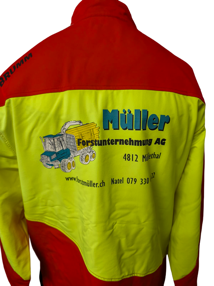 Veredelte Arbeitskleidung mit Firmenlogo – Referenz Wicki Forst AG
