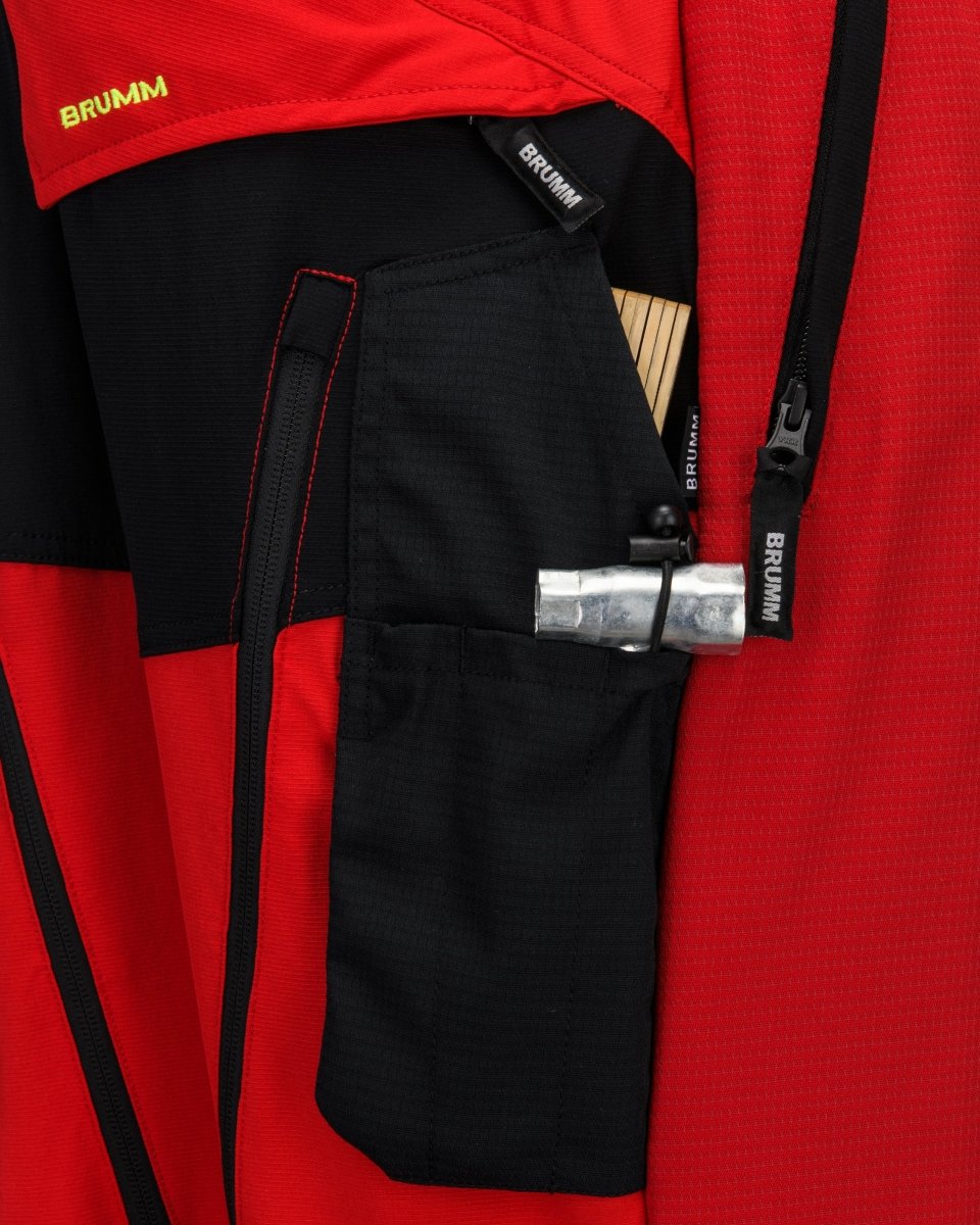 LIEFERBAR AB ENDE DEZEMBER 2026 BRUMM Schnittschutzhose Grizzly Extreme Red - Wicki Forst AG