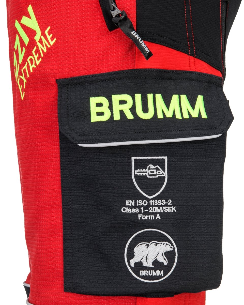 LIEFERBAR AB ENDE DEZEMBER 2026 BRUMM Schnittschutzhose Grizzly Extreme Red - Wicki Forst AG