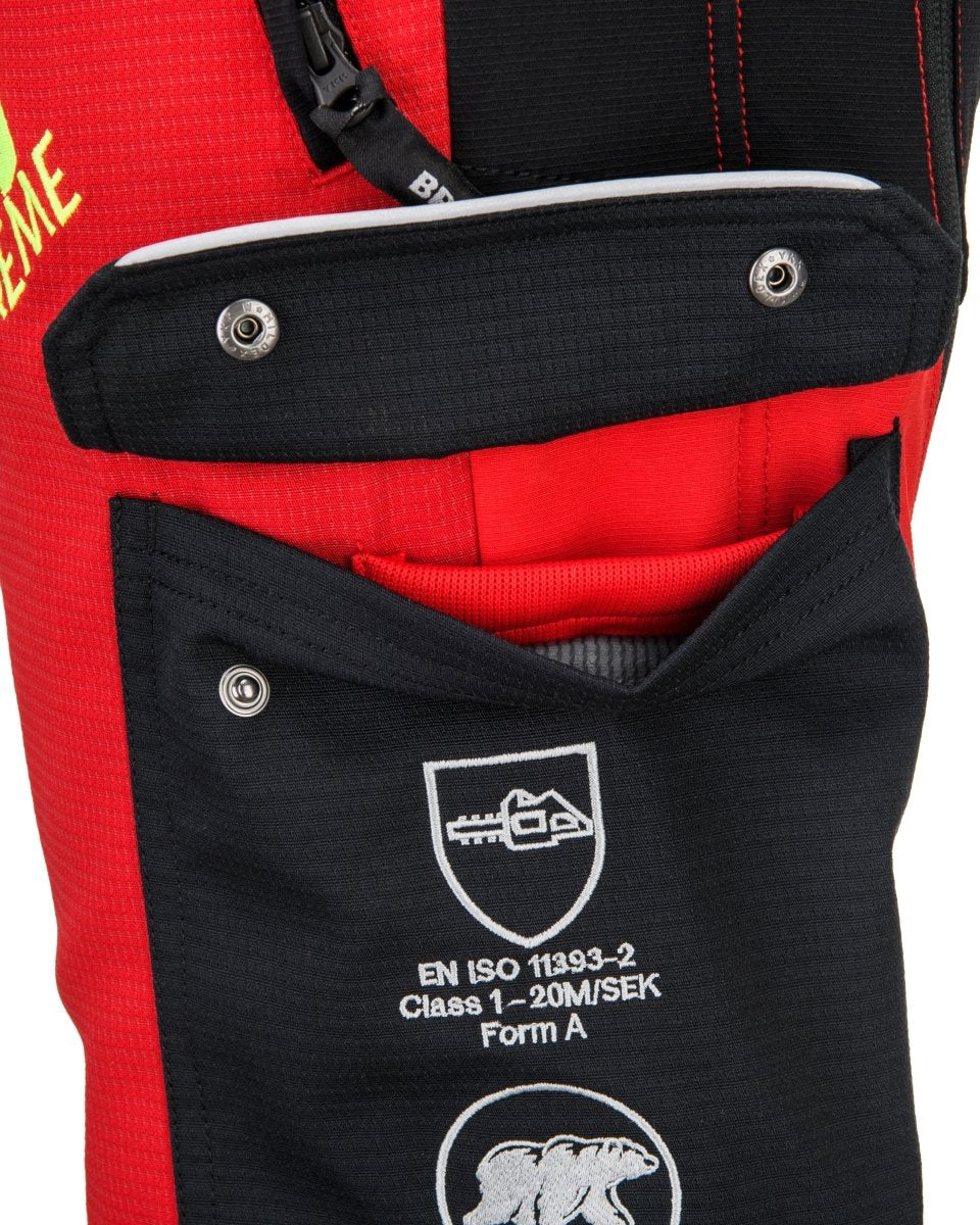 LIEFERBAR AB ENDE DEZEMBER 2026 BRUMM Schnittschutzhose Grizzly Extreme Red - Wicki Forst AG