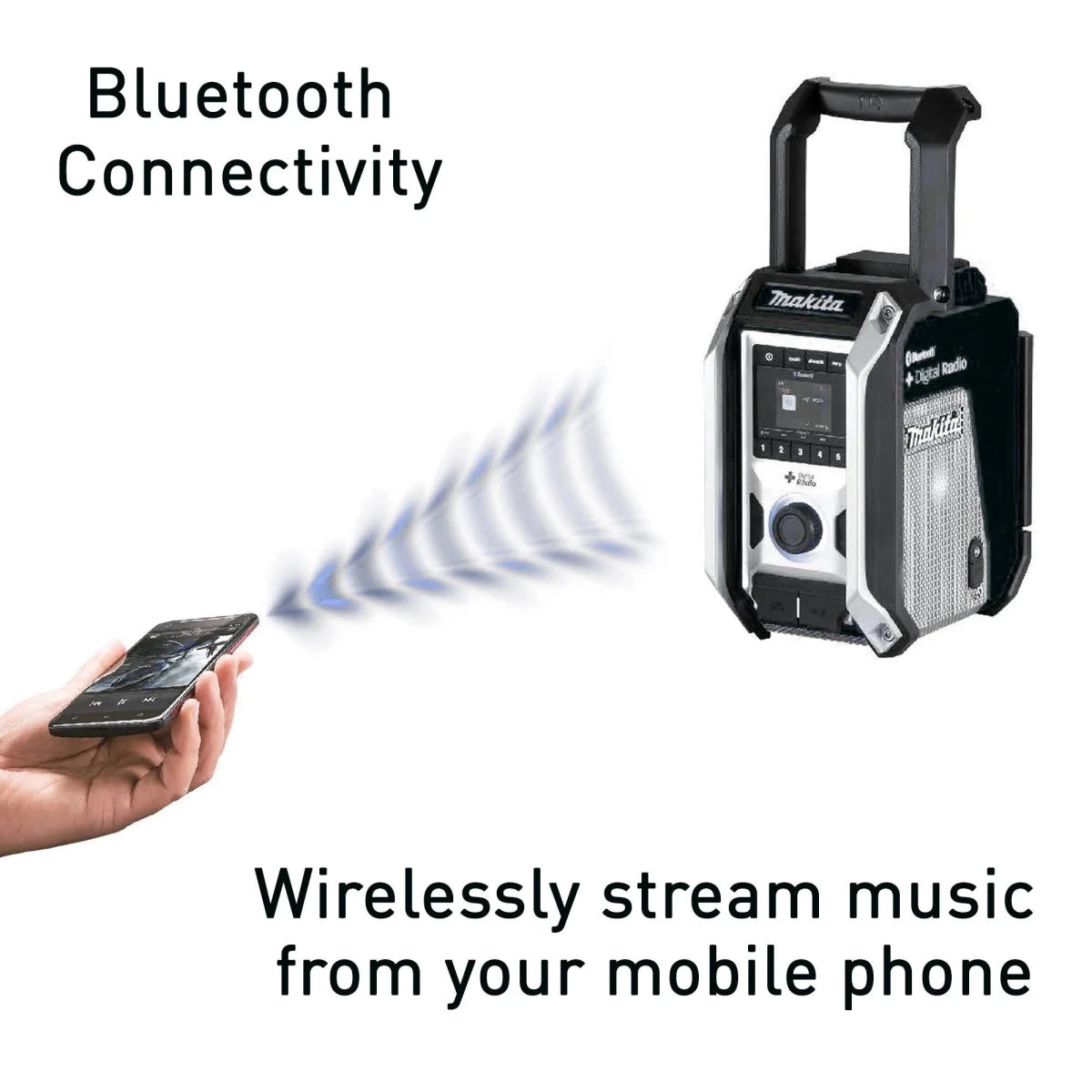 Makita - Akku - Baustellenradio LXT/CXT/AC DMR115 DAB / DAB+ / FM / Bluetooth / Subwoofer - Wicki Forst AG