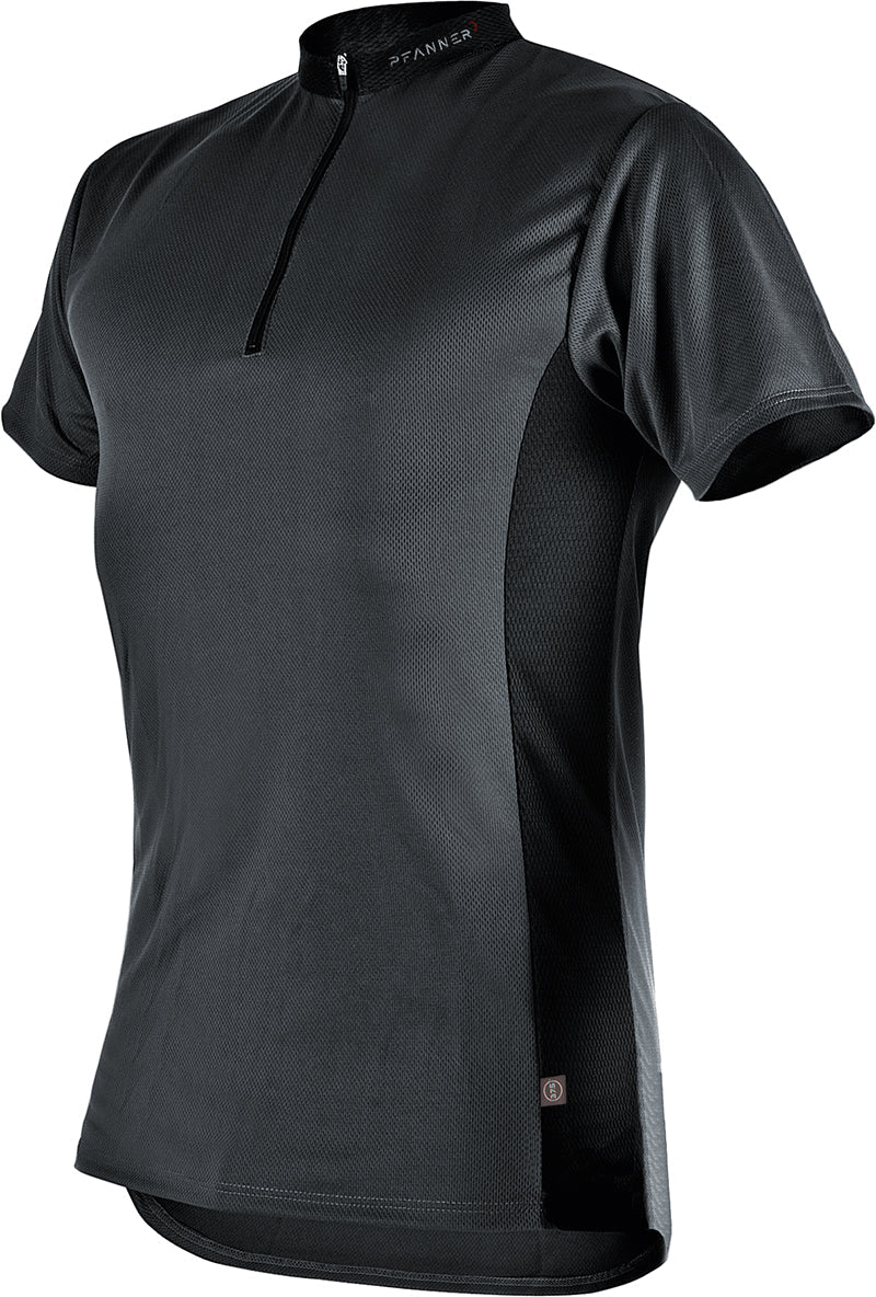 Pfanner - Shirt Zip Neck blau und grau - Wicki Forst AG
