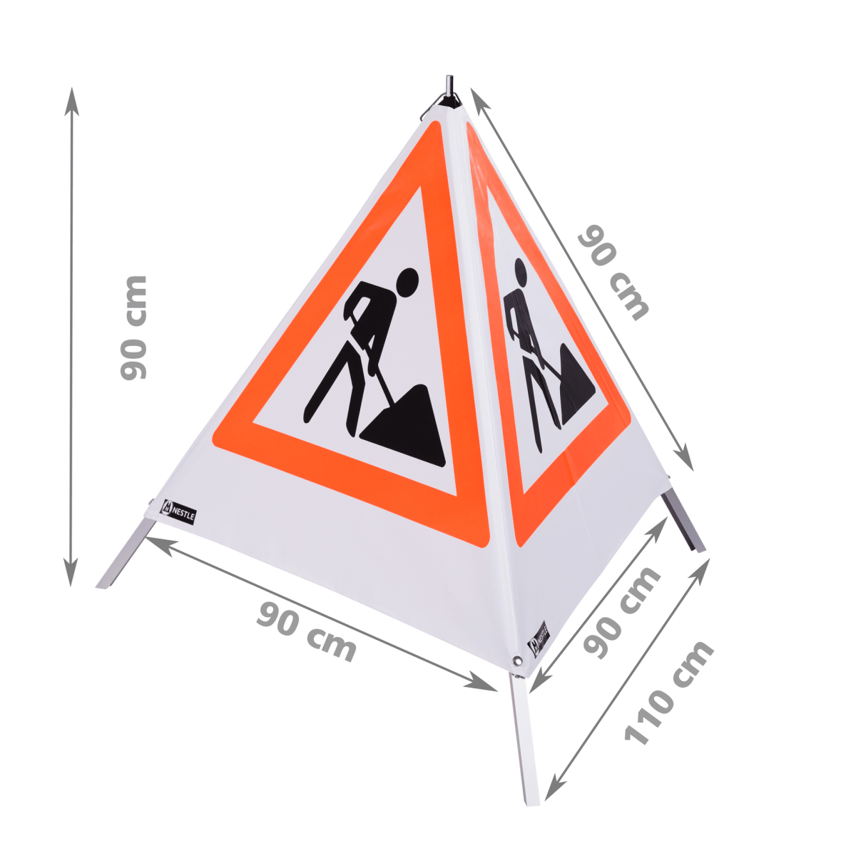 Warnpyramide 90 cm Holzschlag - Wicki Forst AG